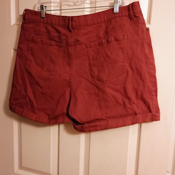 Gloria Vanderbilt Womens Shorts, All Around Slimming, Amada, Purple, 18, Denim - Picture 2 of 4